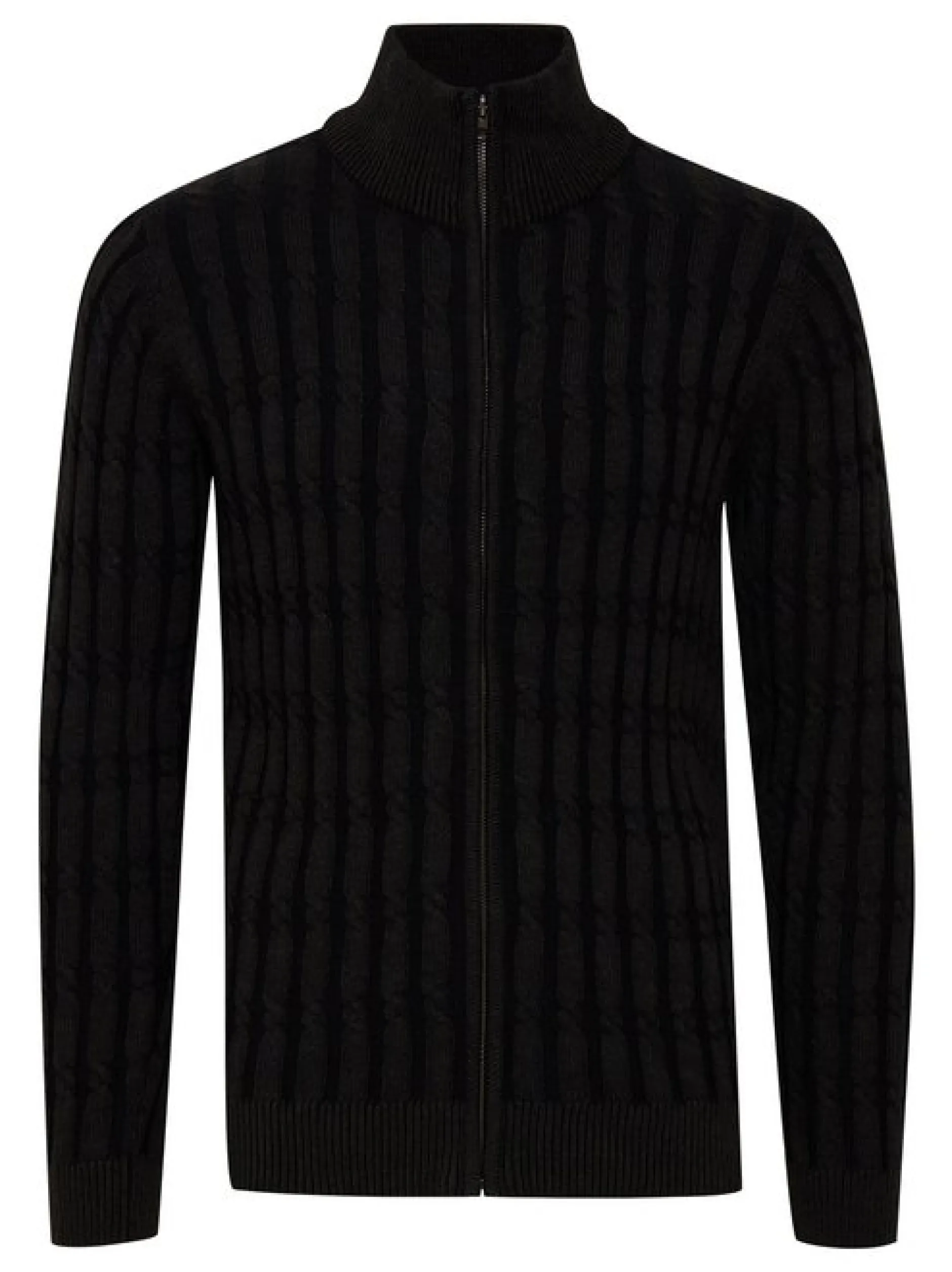 Indicode Herren Strickjacke - IDPaulomo in schwarz