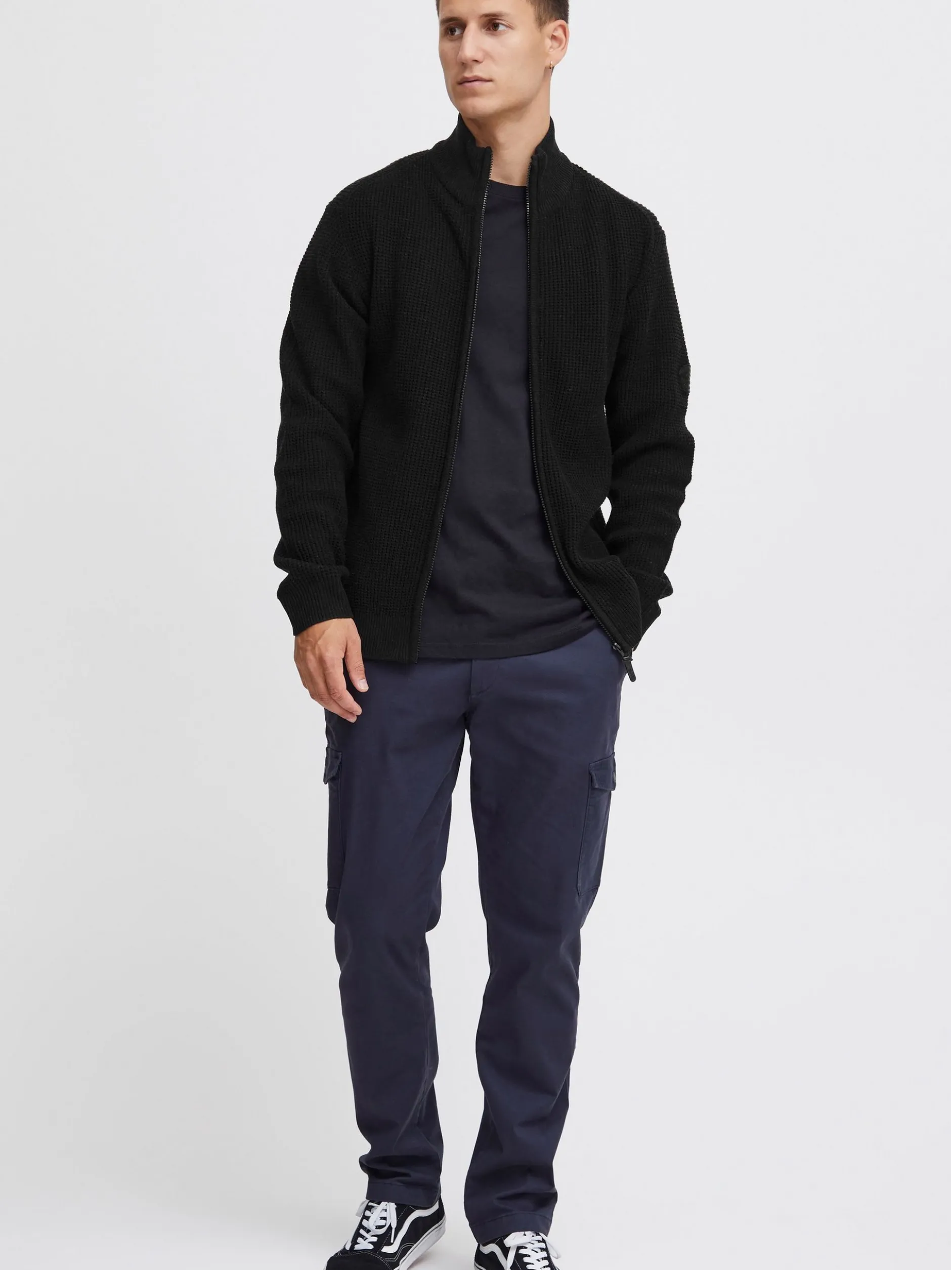 Indicode Herren Strickjacke - IDRevil in schwarz