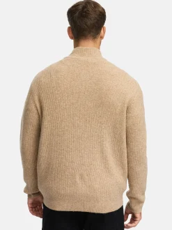 Indicode Herren Strickjacke - INPeace Cardigan in beige