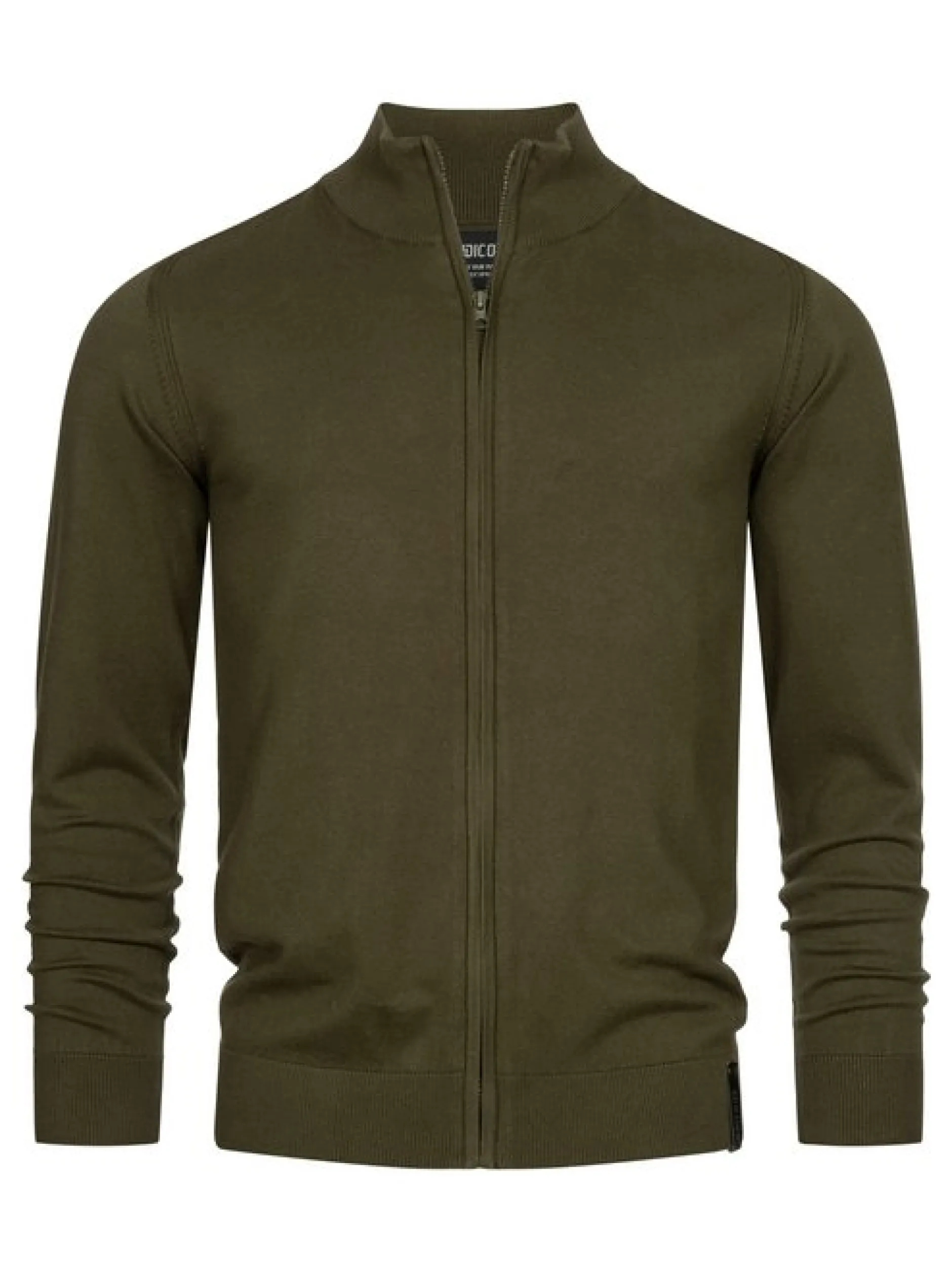 Indicode Herren Strickjacke - Lau in khaki