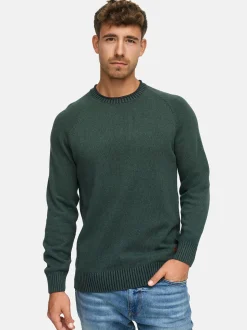 Indicode Herren Strickpullover - INMassum in khaki