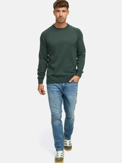 Indicode Herren Strickpullover - INMassum in khaki