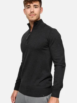 Indicode Herren Strickpullover - Gore in anthrazit