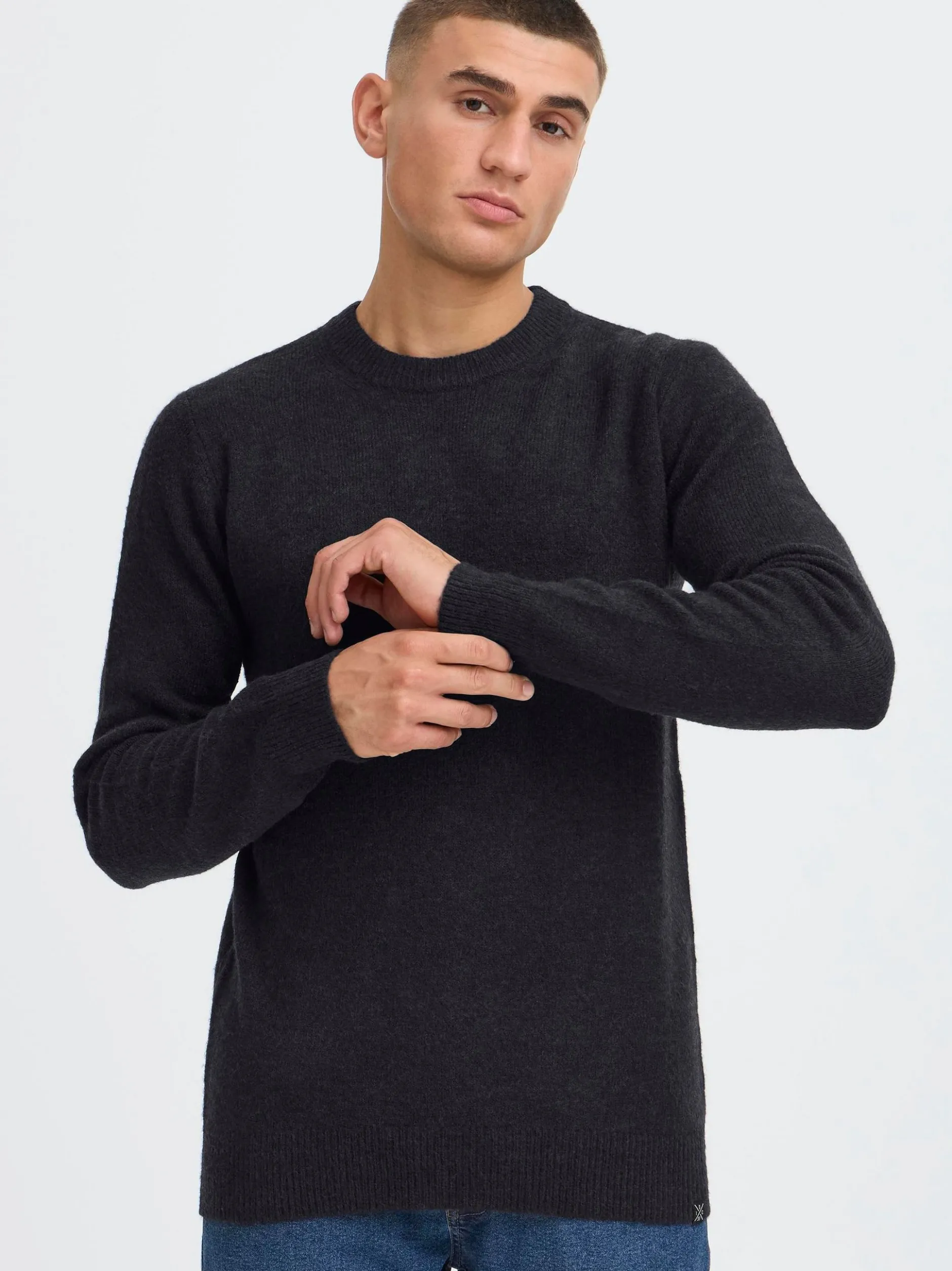 Indicode Herren Strickpullover - IDBercell in schwarz