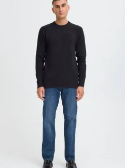 Indicode Herren Strickpullover - IDBercell in schwarz