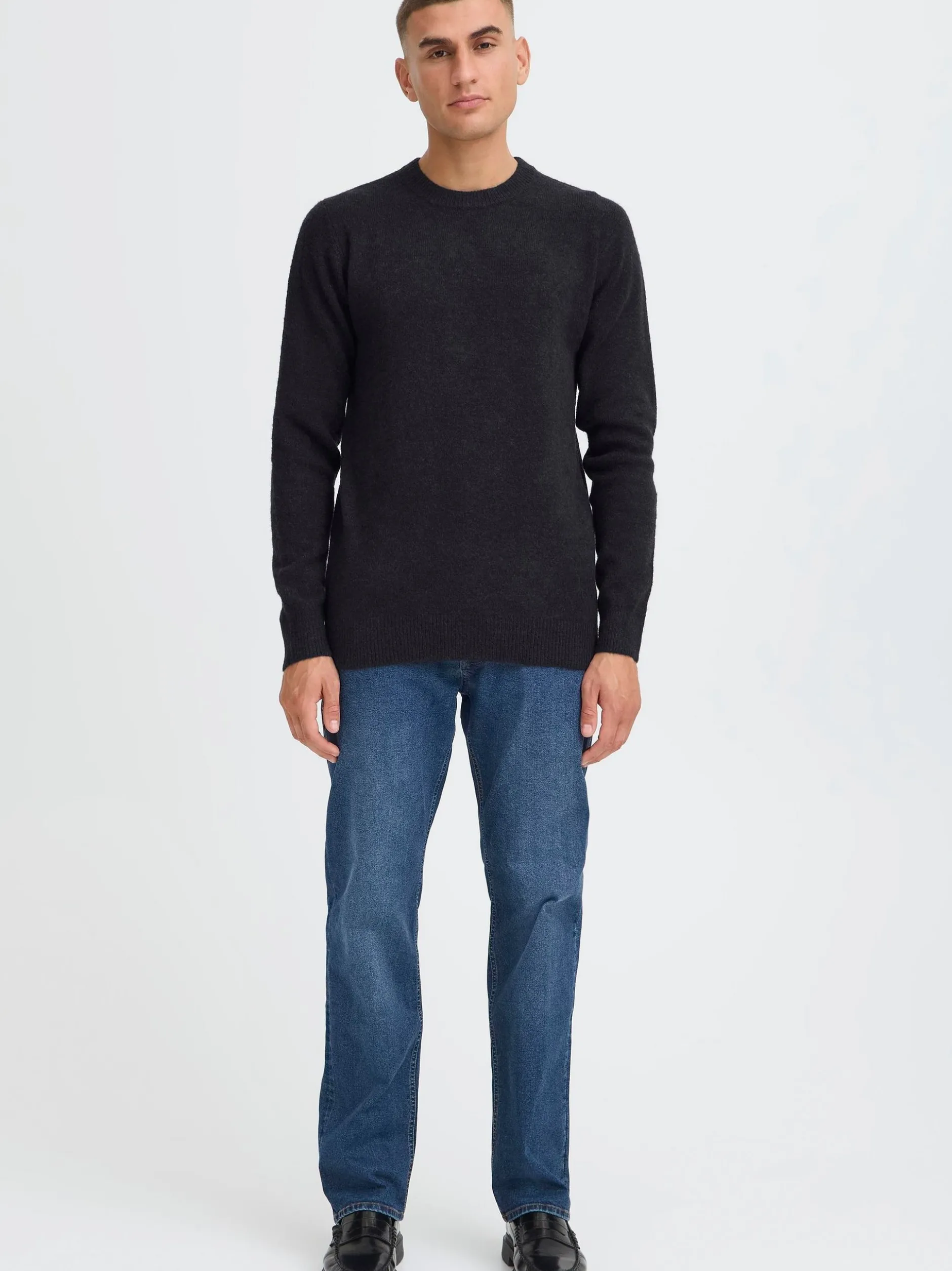 Indicode Herren Strickpullover - IDBercell in schwarz