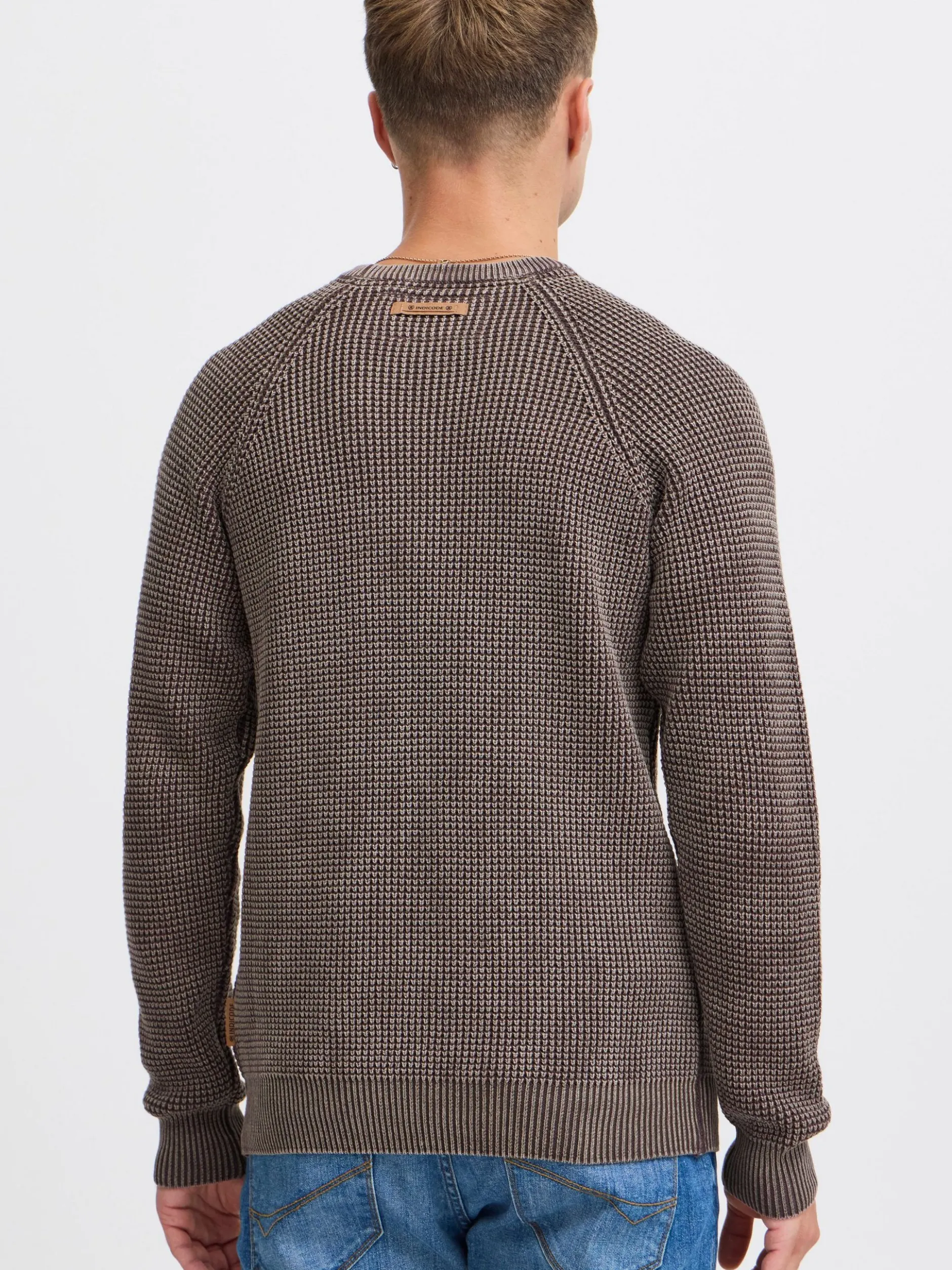 Indicode Herren Strickpullover - IDRockford in braun