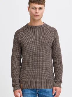 Indicode Herren Strickpullover - IDRockford in braun