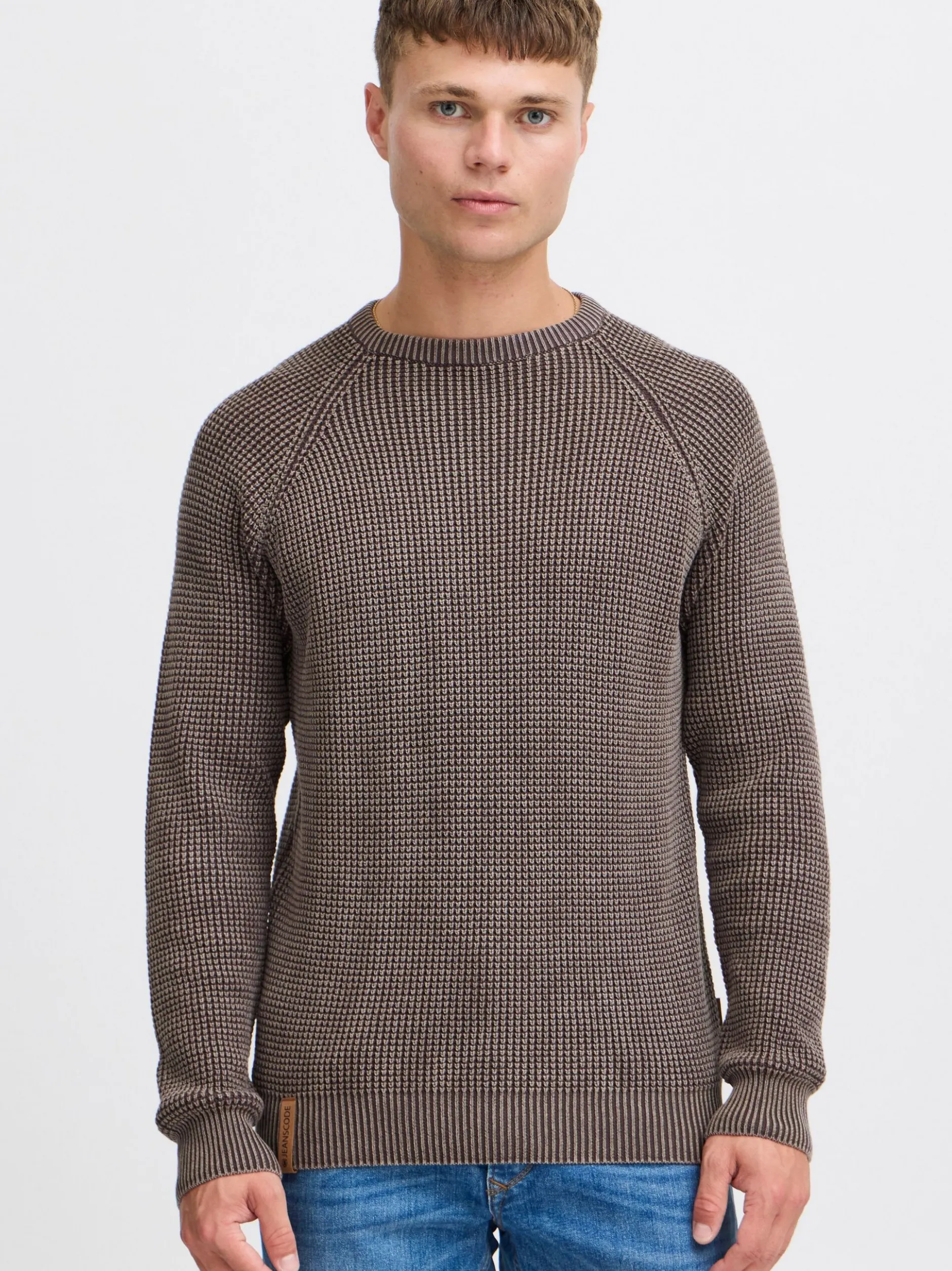 Indicode Herren Strickpullover - IDRockford in braun