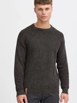 Indicode Herren Strickpullover - IDRockford in schwarz