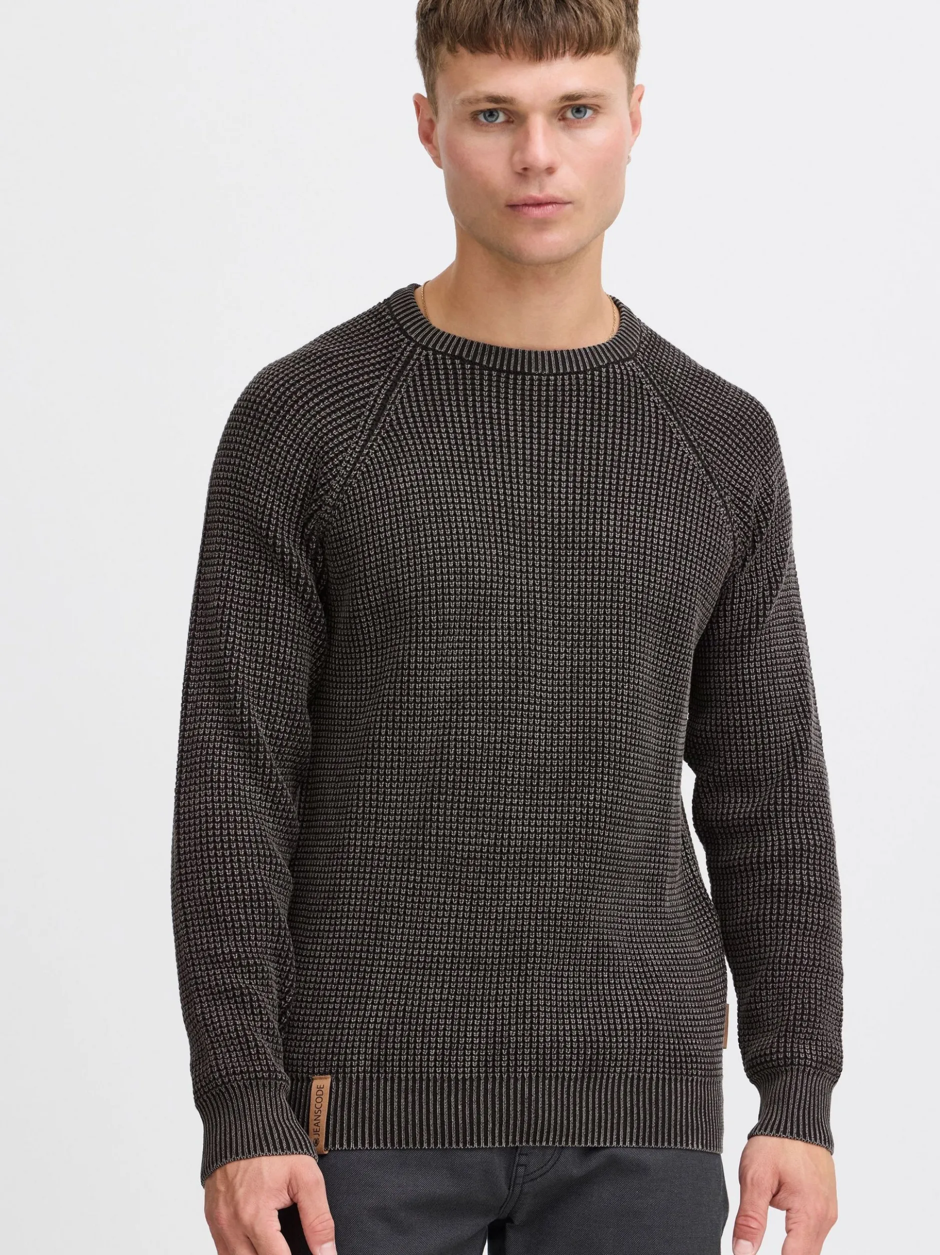 Indicode Herren Strickpullover - IDRockford in schwarz
