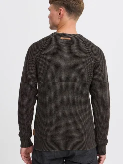Indicode Herren Strickpullover - IDRockford in schwarz