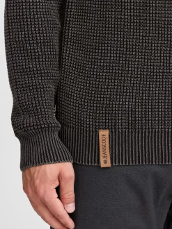 Indicode Herren Strickpullover - IDRockford in schwarz
