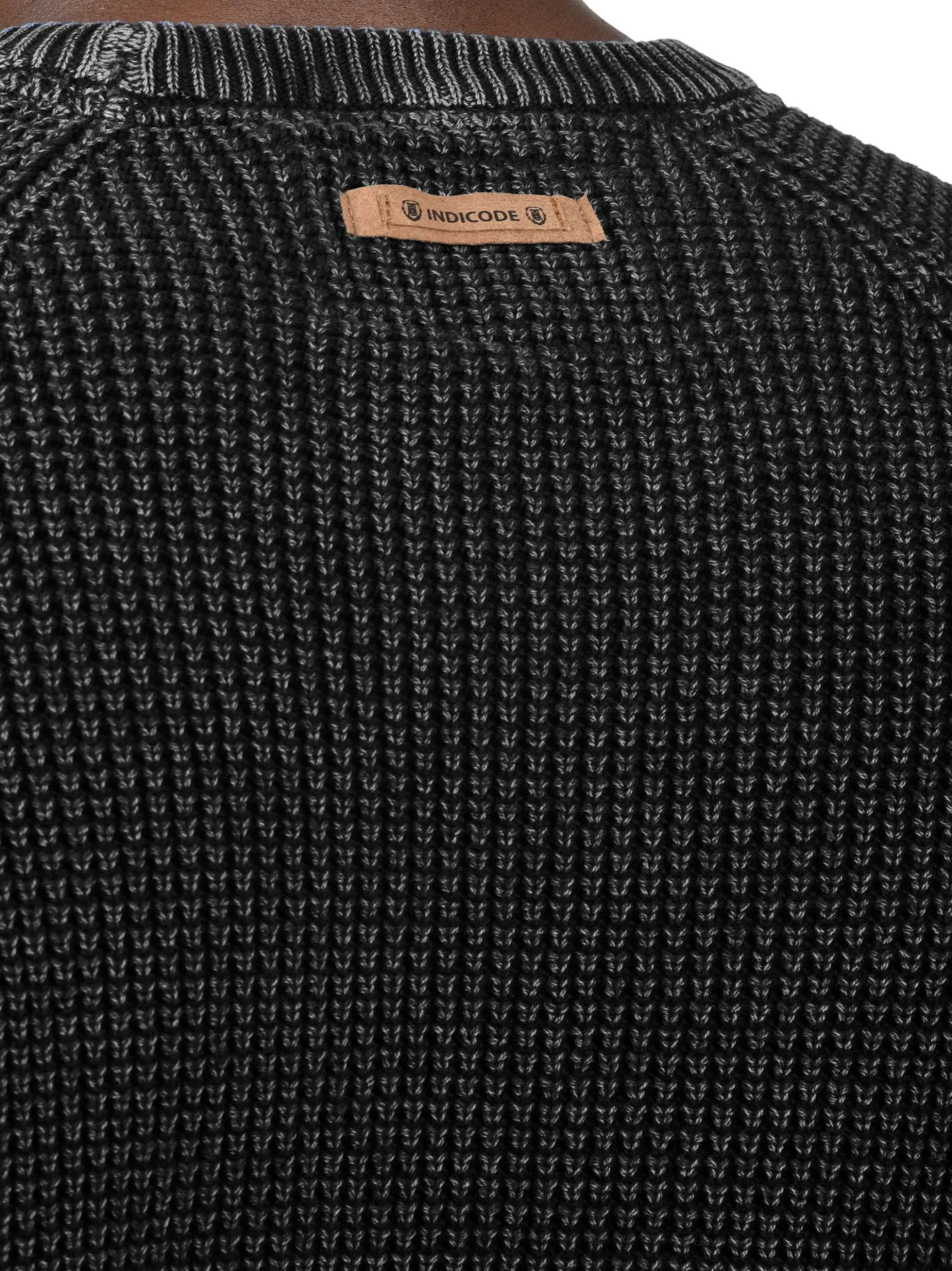 Indicode Herren Strickpullover - IDRockford in schwarz