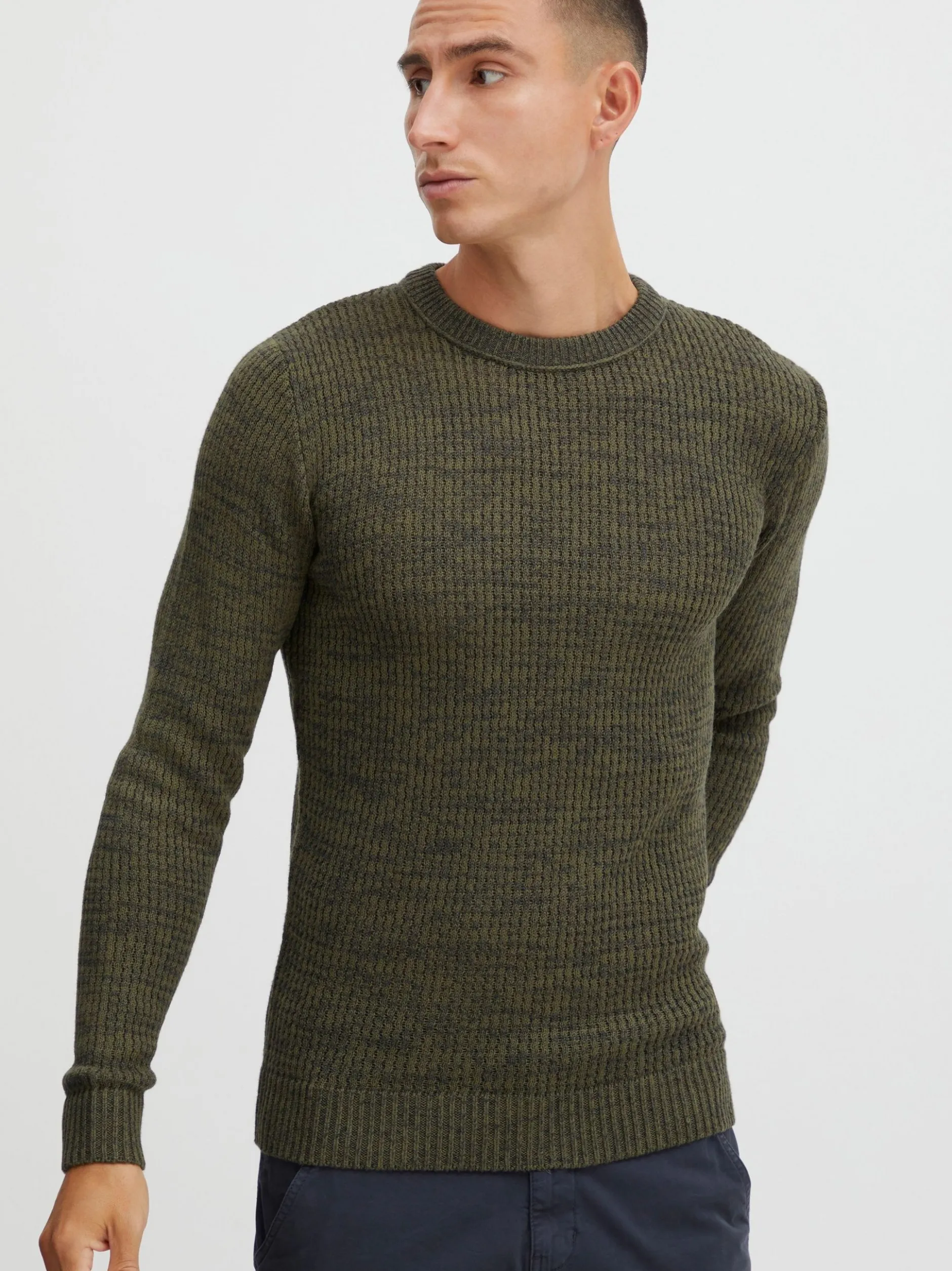 Indicode Herren Strickpullover - IDValerio in grün