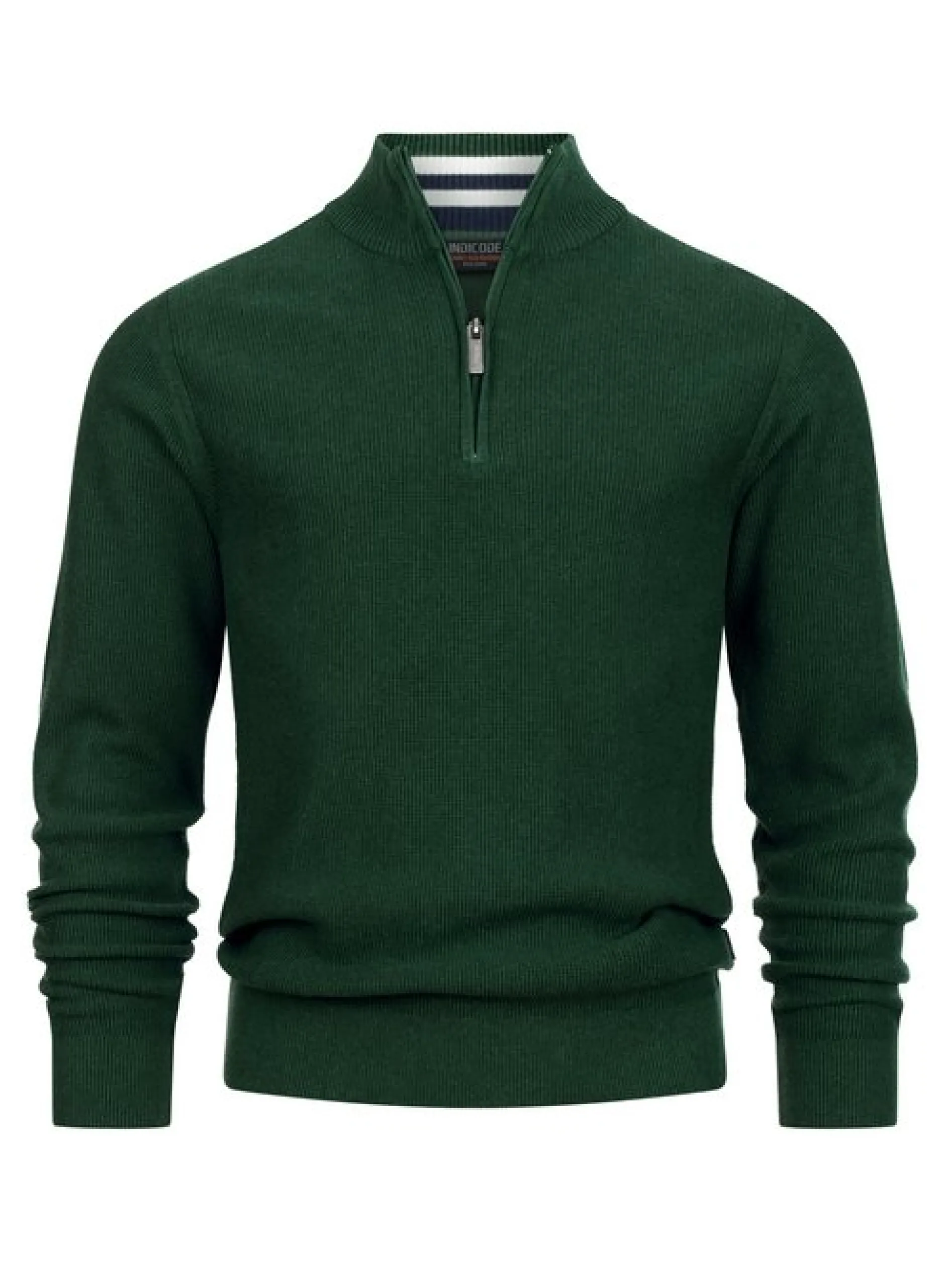 Indicode Herren Strickpullover - INBull in grün