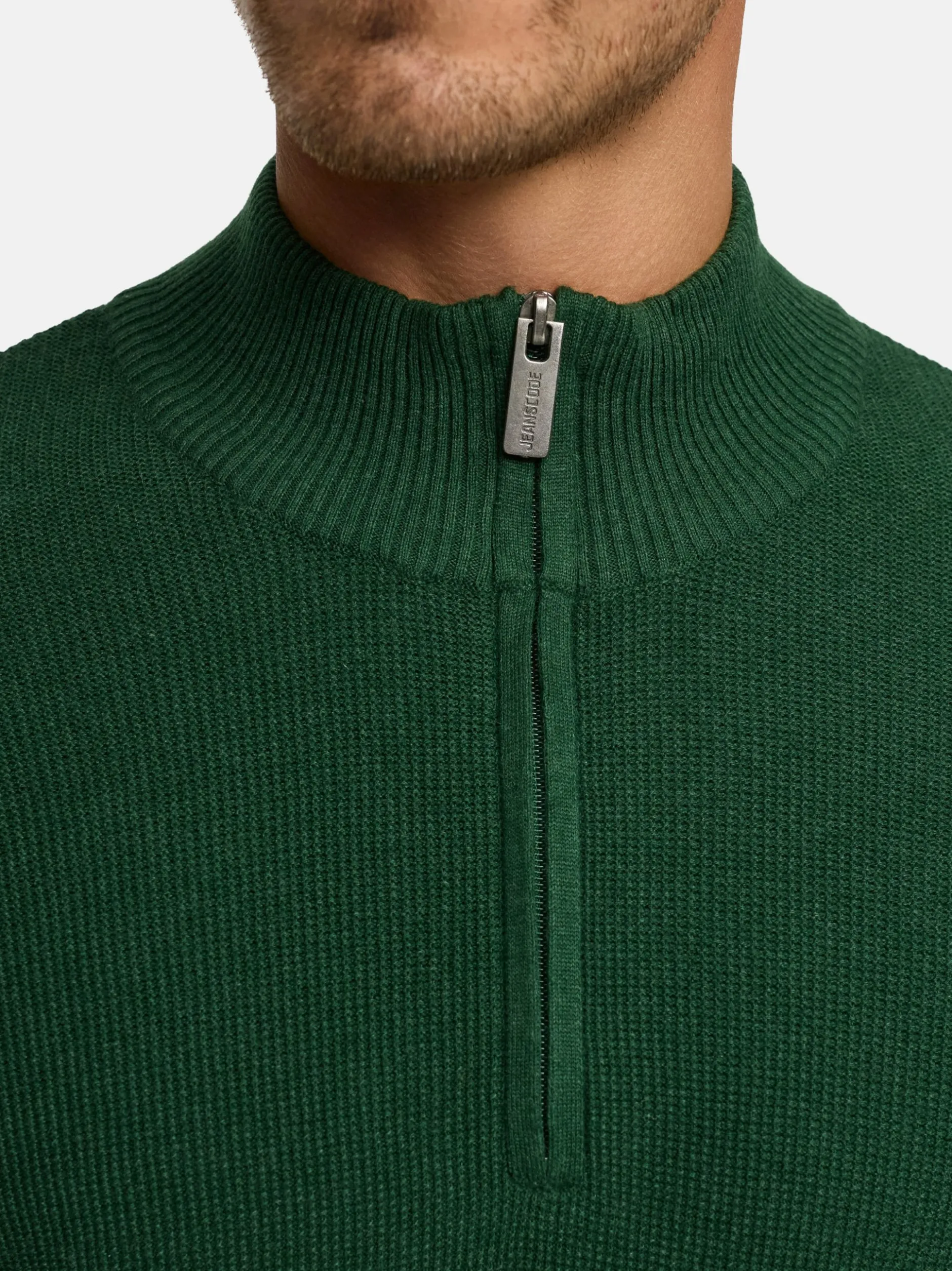 Indicode Herren Strickpullover - INBull in grün