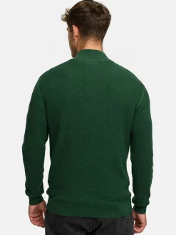 Indicode Herren Strickpullover - INBull in grün