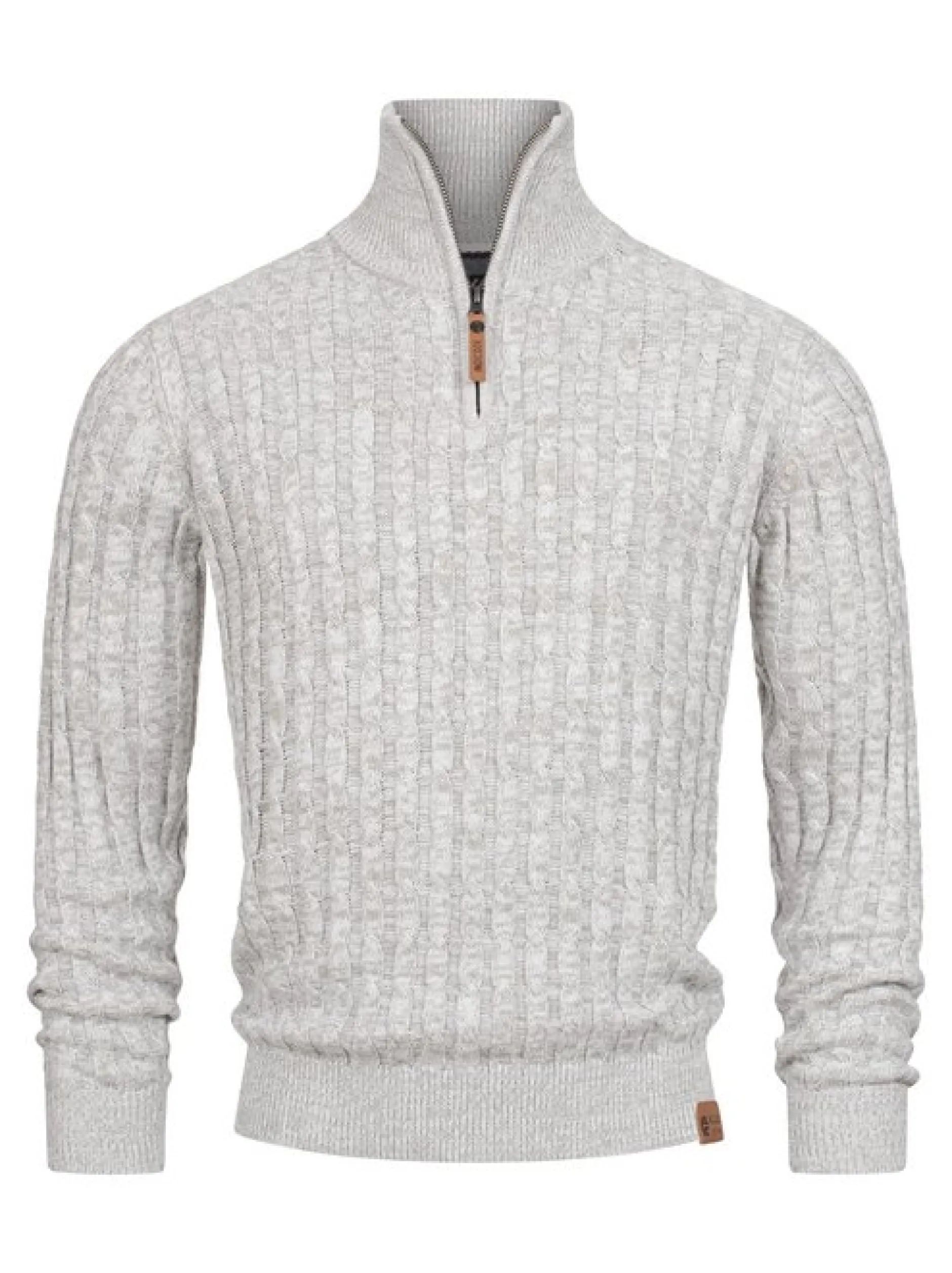 Indicode Herren Strickpullover - INHector in weiß