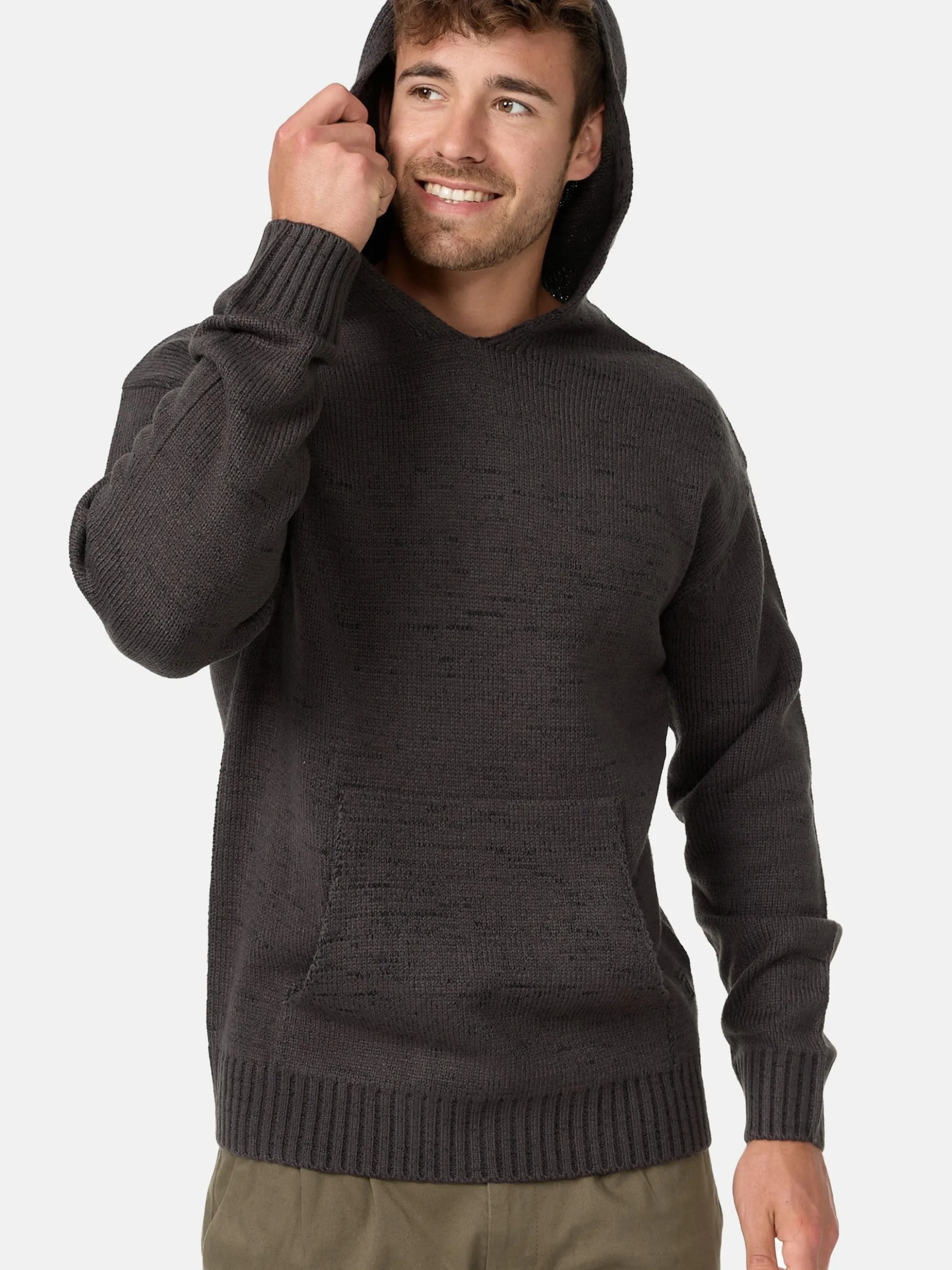 Indicode Herren Strickpullover - INLedger in anthrazit