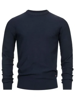 Indicode Herren Strickpullover - INLourdes in blau marine