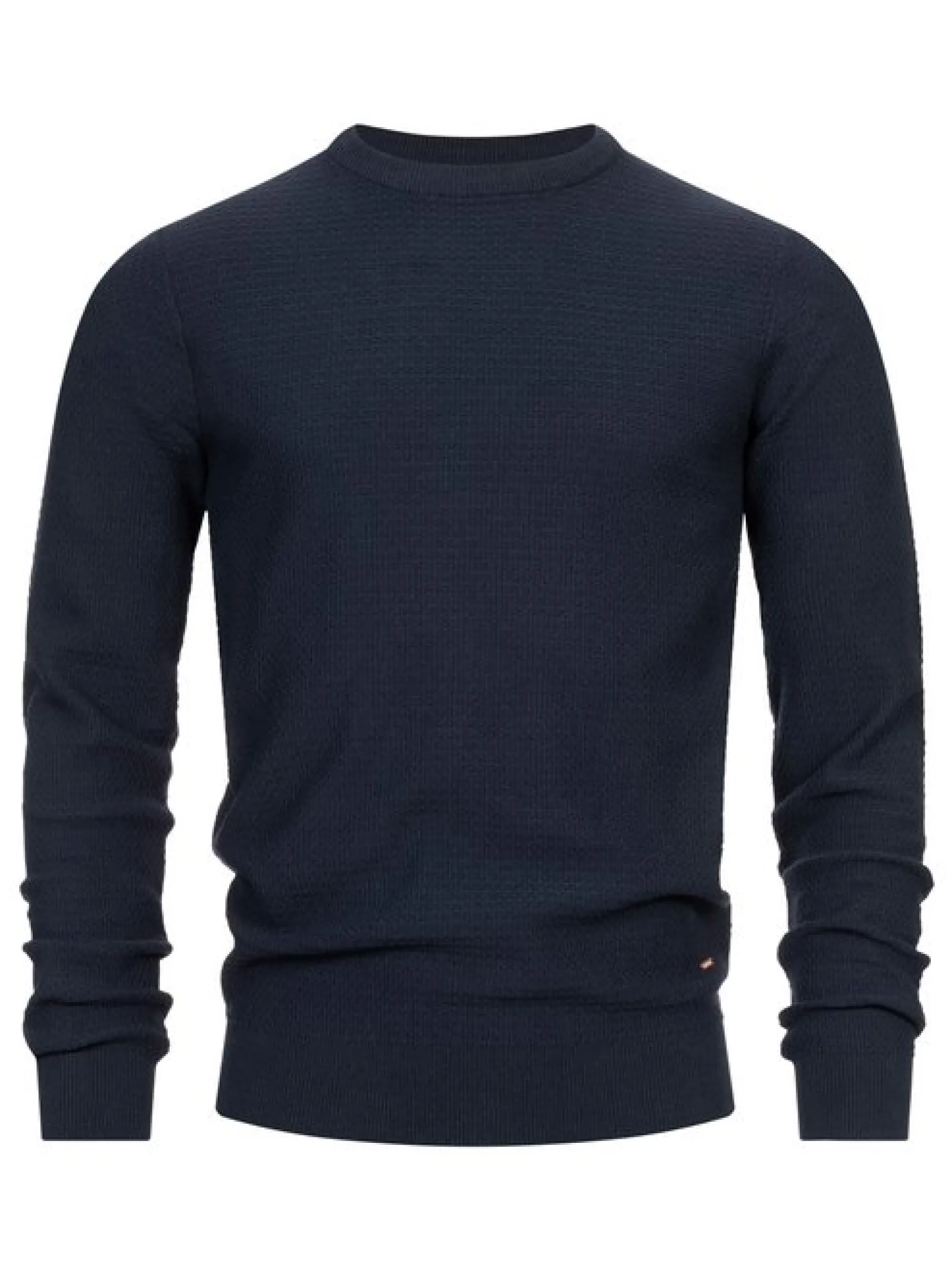 Indicode Herren Strickpullover - INLourdes in blau marine