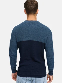 Indicode Herren Strickpullover - INMoltilion in blau