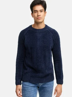 Indicode Herren Strickpullover - INOlio in blau