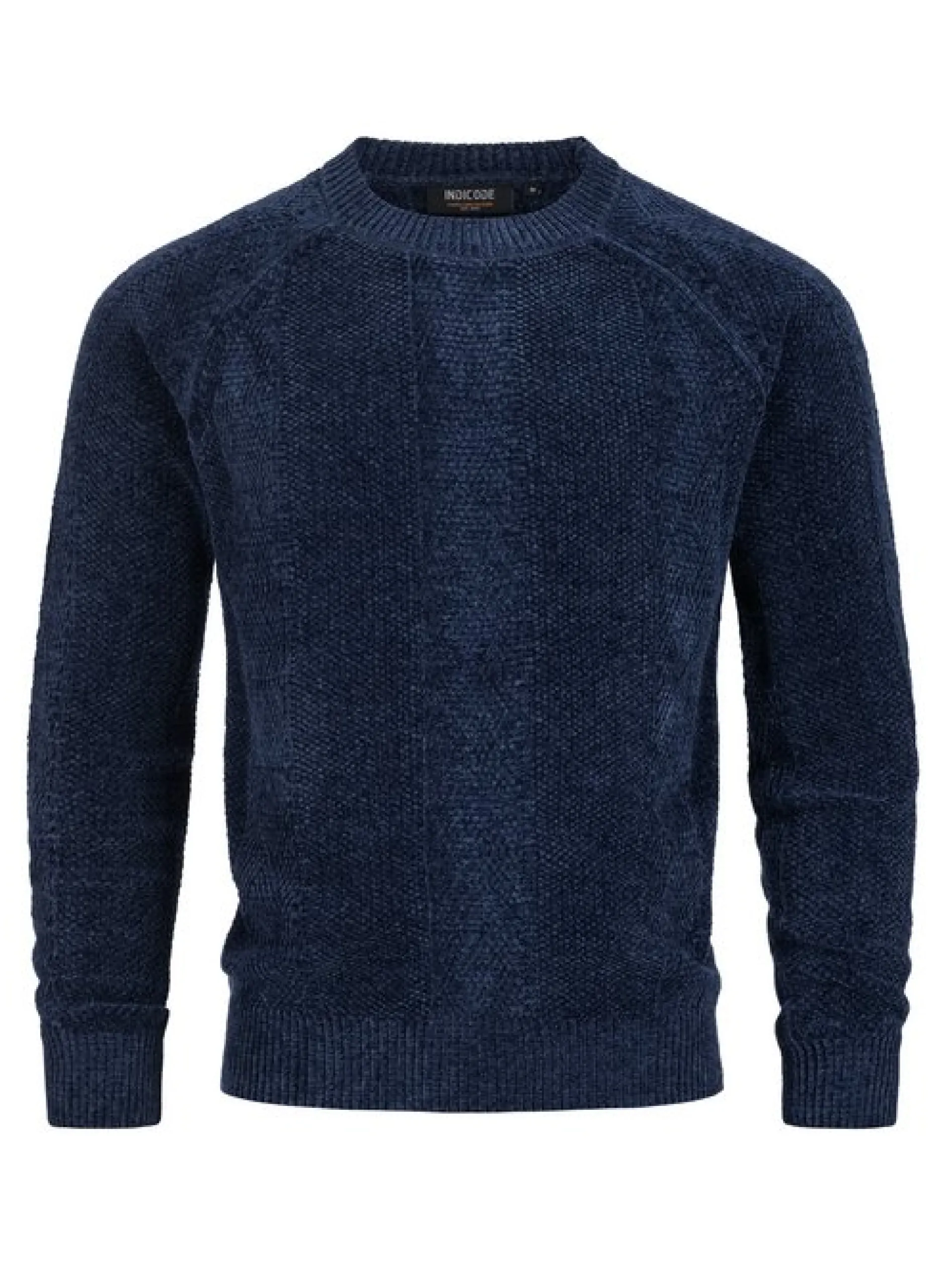 Indicode Herren Strickpullover - INOlio in blau
