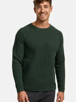 Indicode Herren Strickpullover - INPetri in khaki