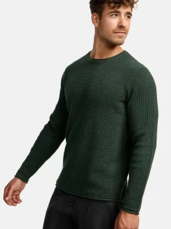 Indicode Herren Strickpullover - INPetri in khaki