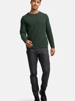 Indicode Herren Strickpullover - INPetri in khaki