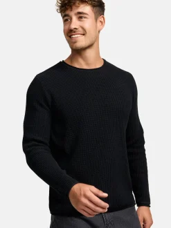 Indicode Herren Strickpullover - INPetri in schwarz
