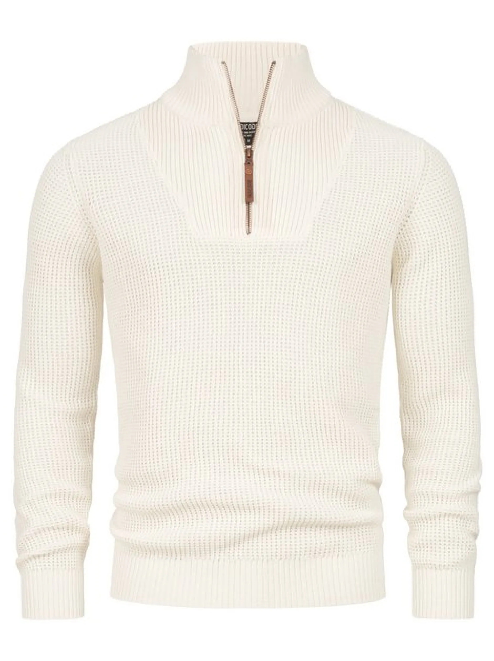 Indicode Herren Strickpullover - INYassip in vanille weiß