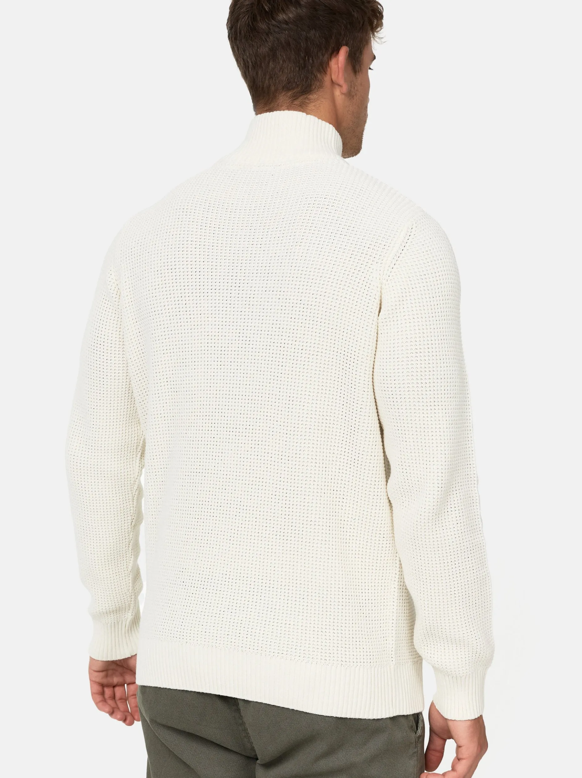 Indicode Herren Strickpullover - INYassip in vanille weiß