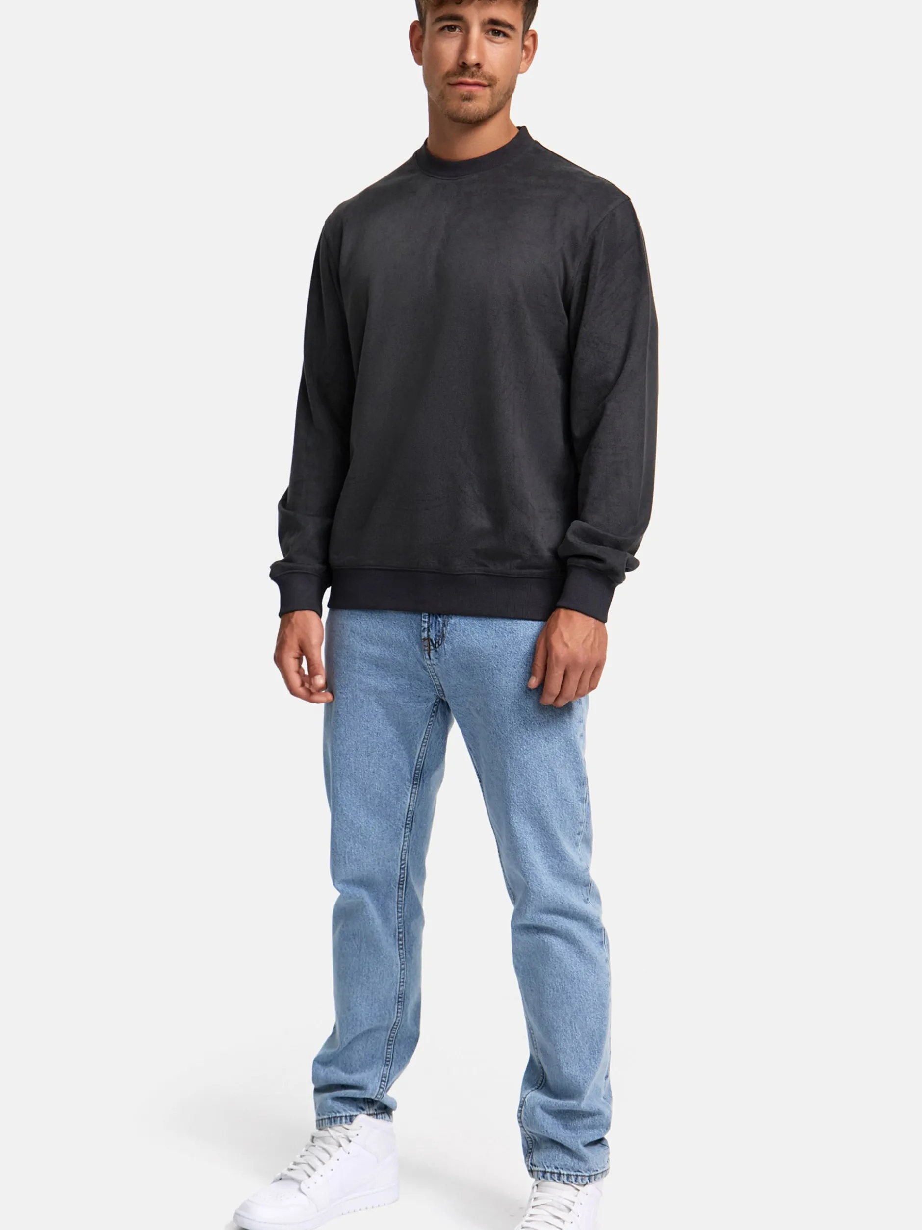 Indicode Herren Sweatshirt - INColeman in anthrazit