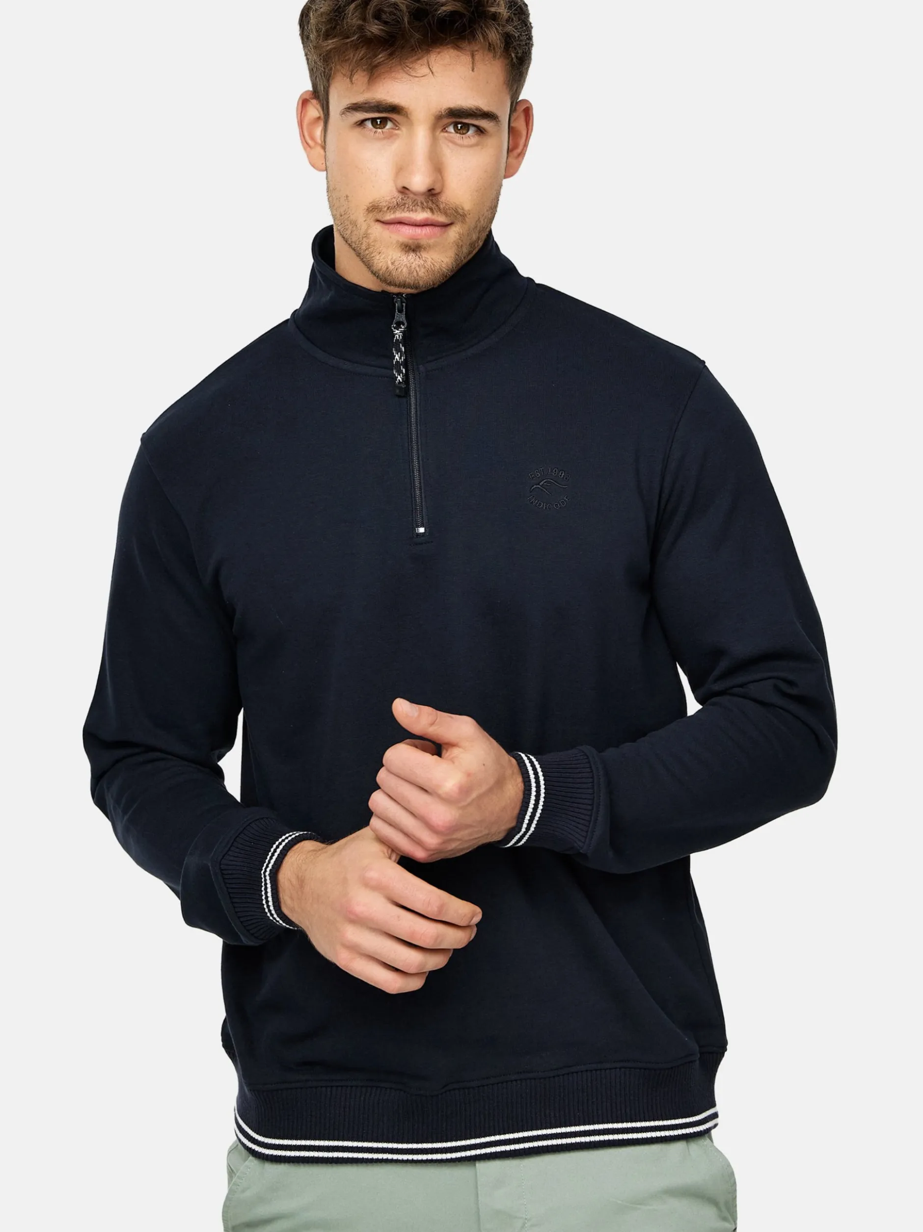 Indicode Herren Sweatshirt - INNate in marine