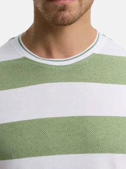 Indicode Herren T-Shirt - INAriba in grün weiß