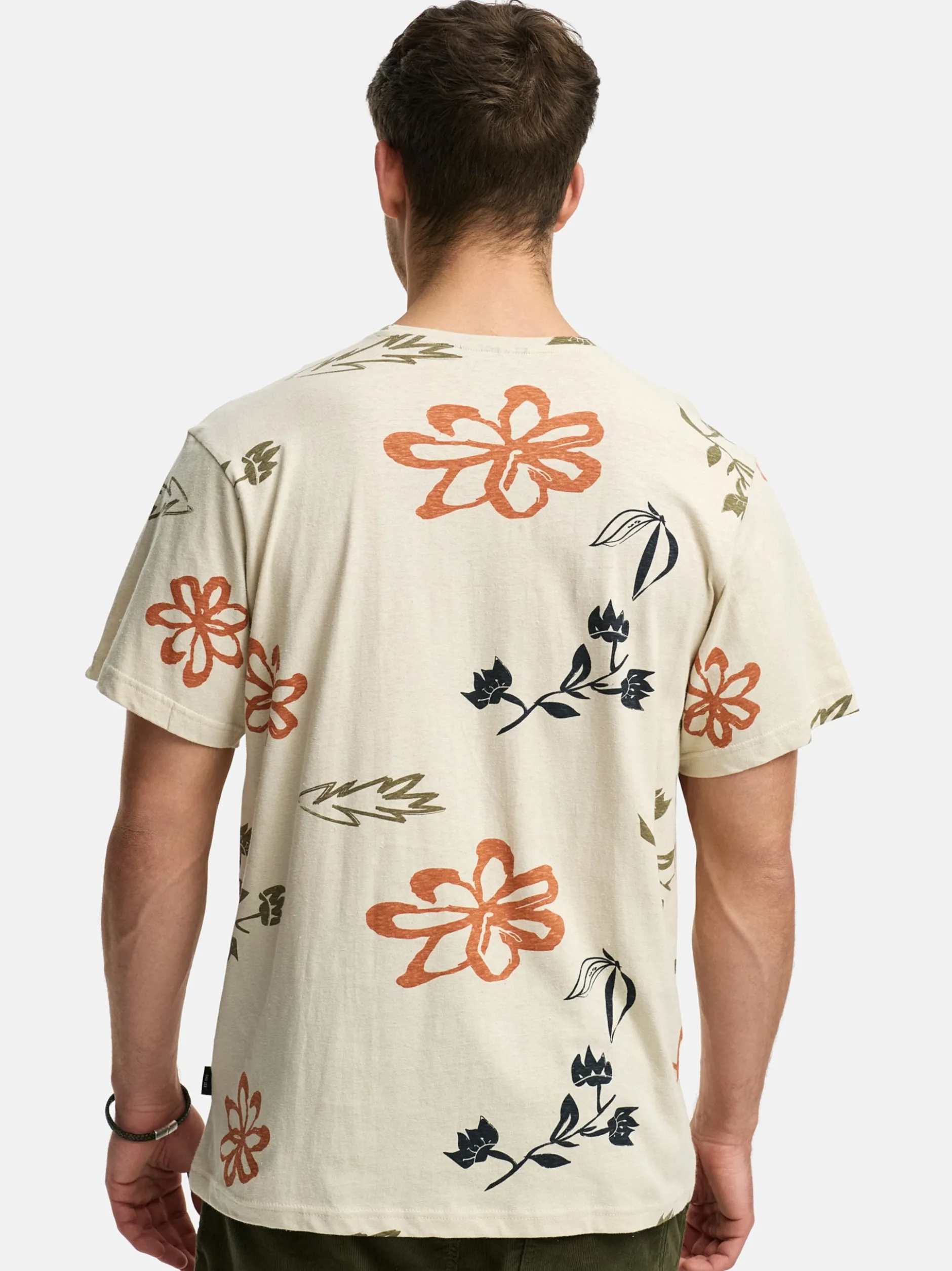 Indicode Herren T-Shirt - INAsbjorn in beige taupe