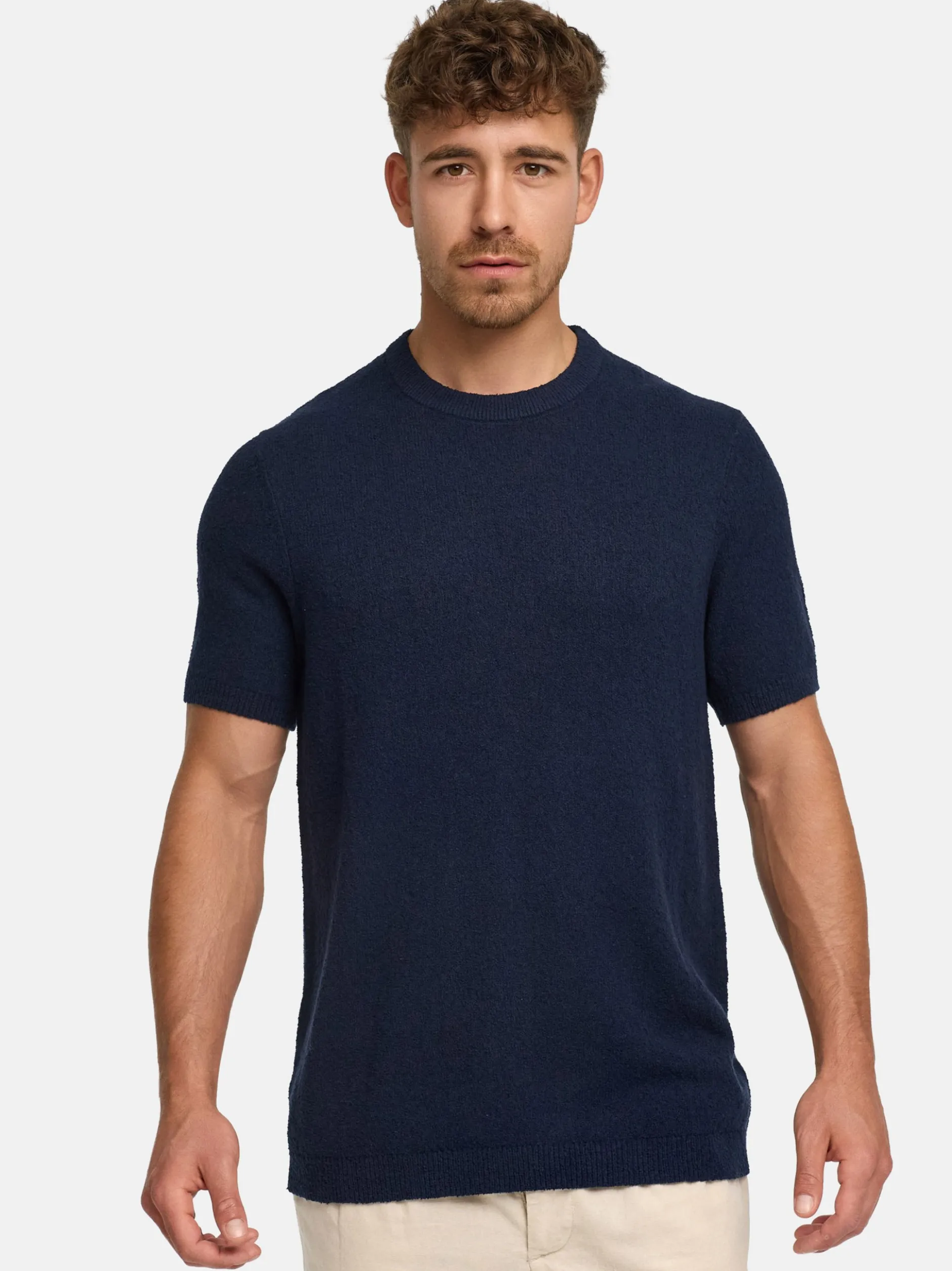 Indicode Herren T-Shirt - INBrokbell in blau