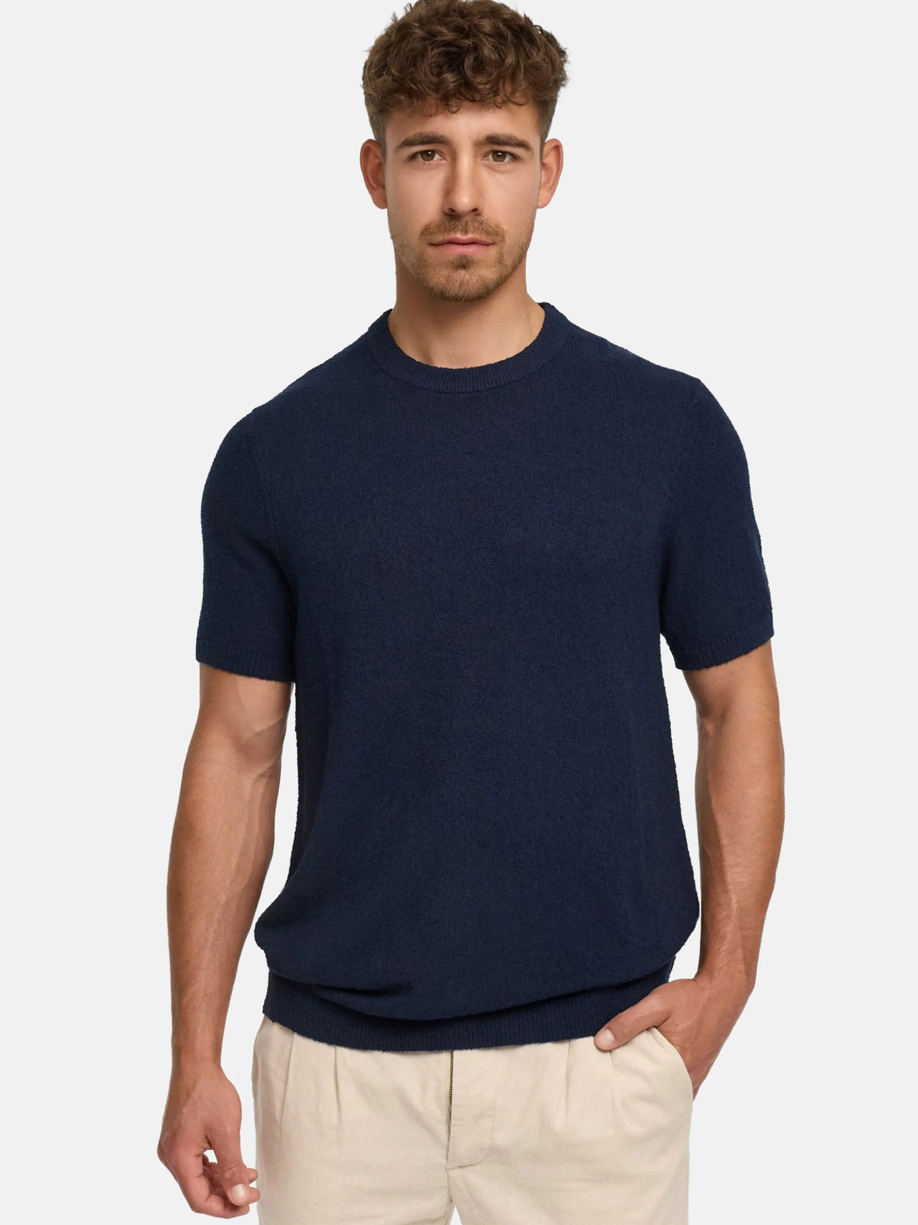 Indicode Herren T-Shirt - INBrokbell in blau