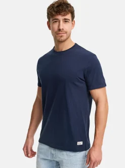 Indicode Herren T-Shirt - INHerbst in blau