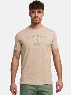 Indicode Herren T-Shirt - INHips in beige sand