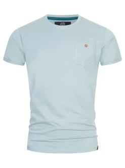 Indicode Herren T-Shirt - INJon in blue stone cognac