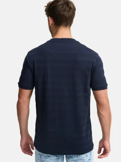 Indicode Herren T-Shirt - INKile in blau