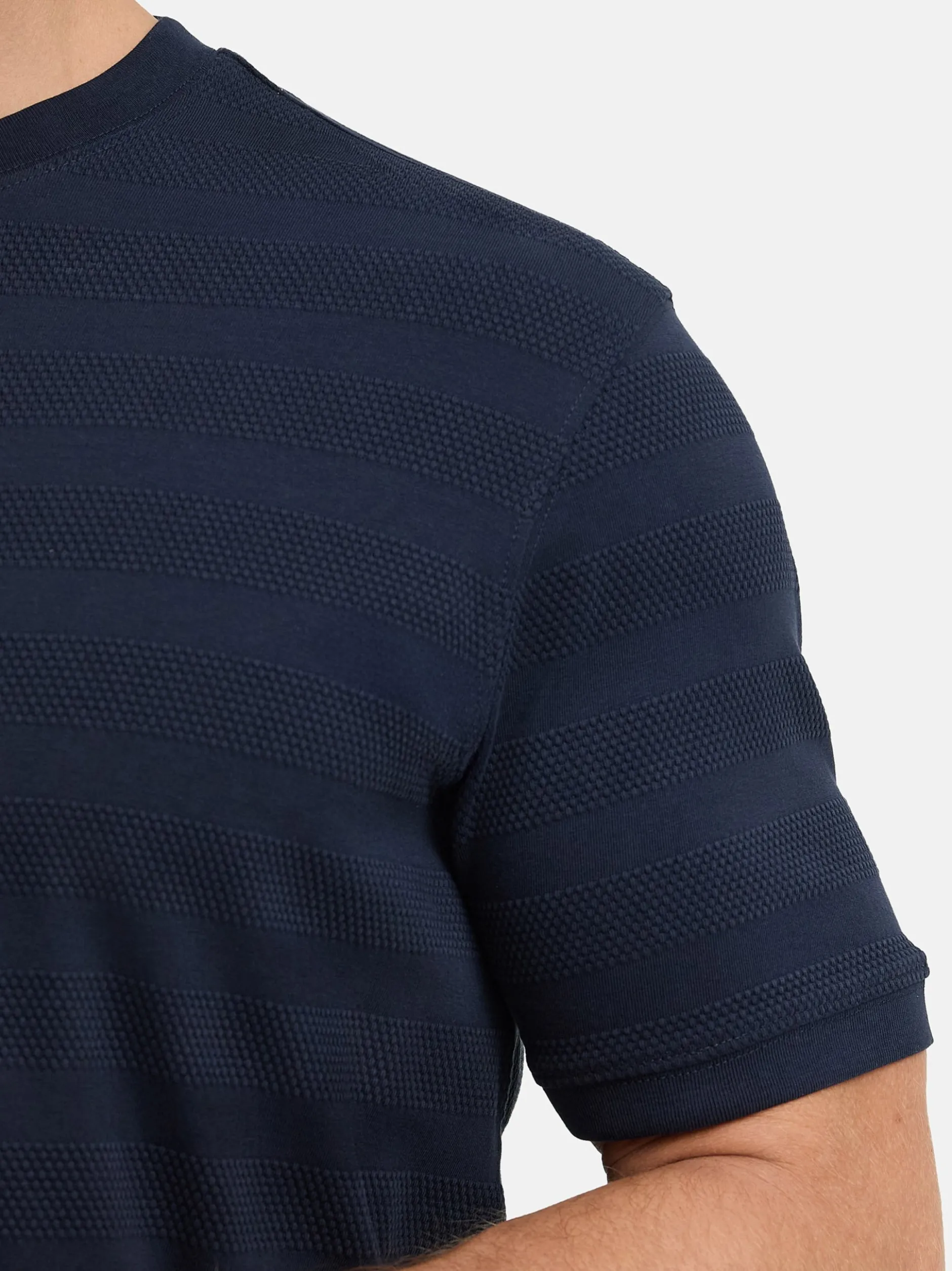 Indicode Herren T-Shirt - INKile in blau