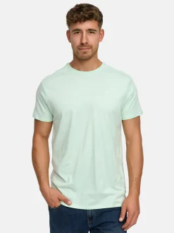 Indicode Herren T-Shirt - Kloge in türkis hellblau