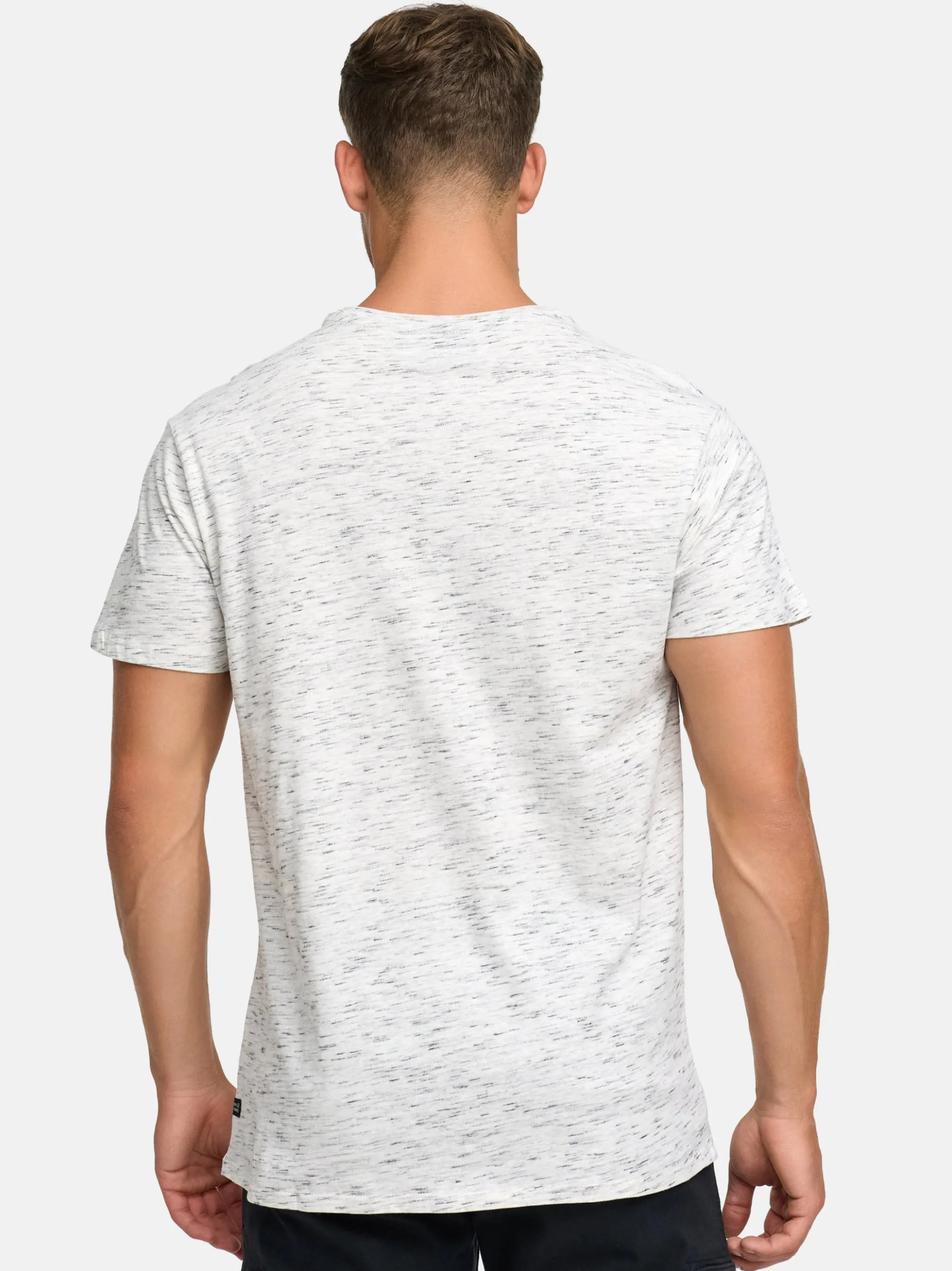 Indicode Herren T-Shirt - Kloge in beige sand