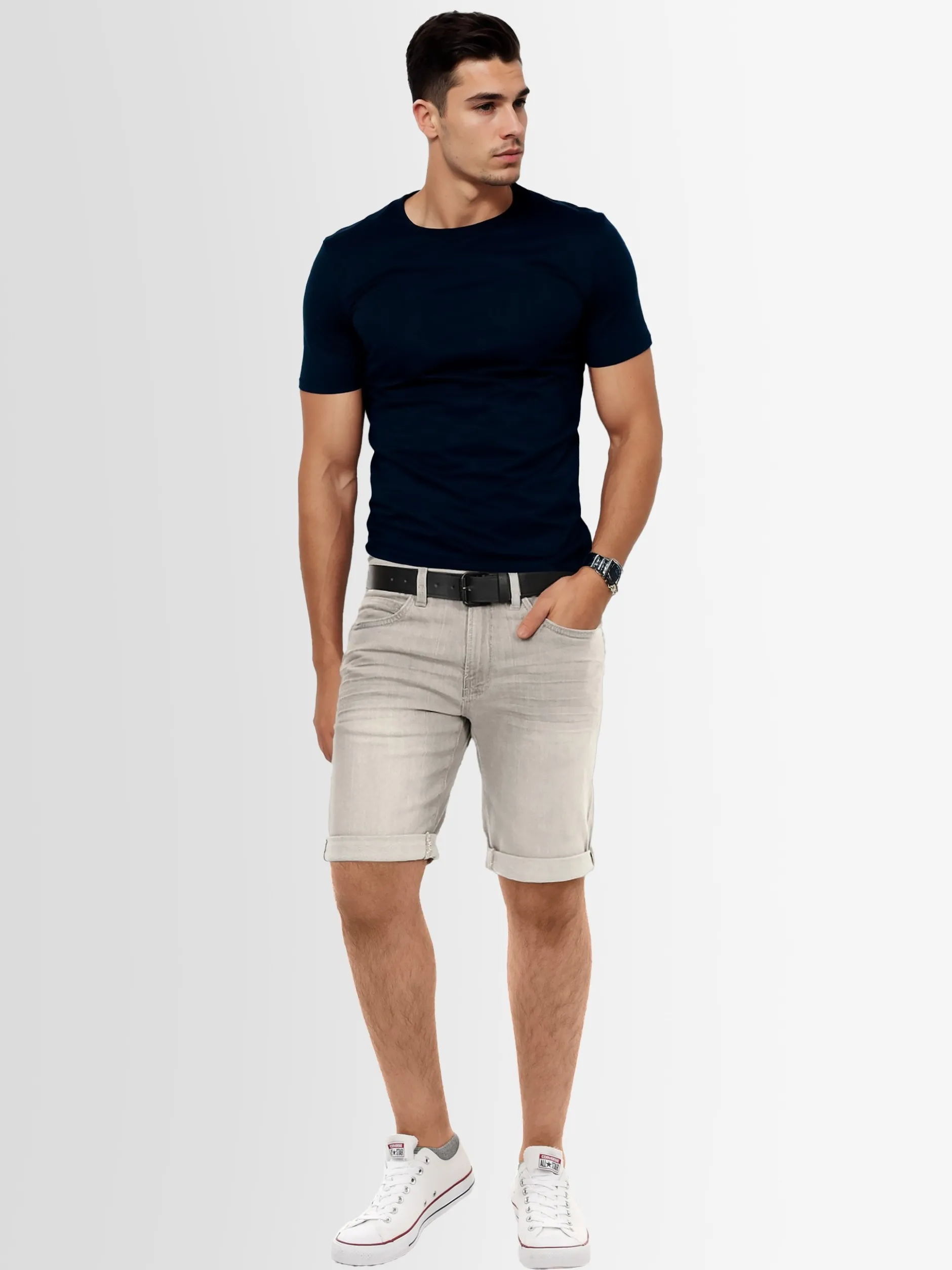 Indicode Shorts - Inkadeu in grau