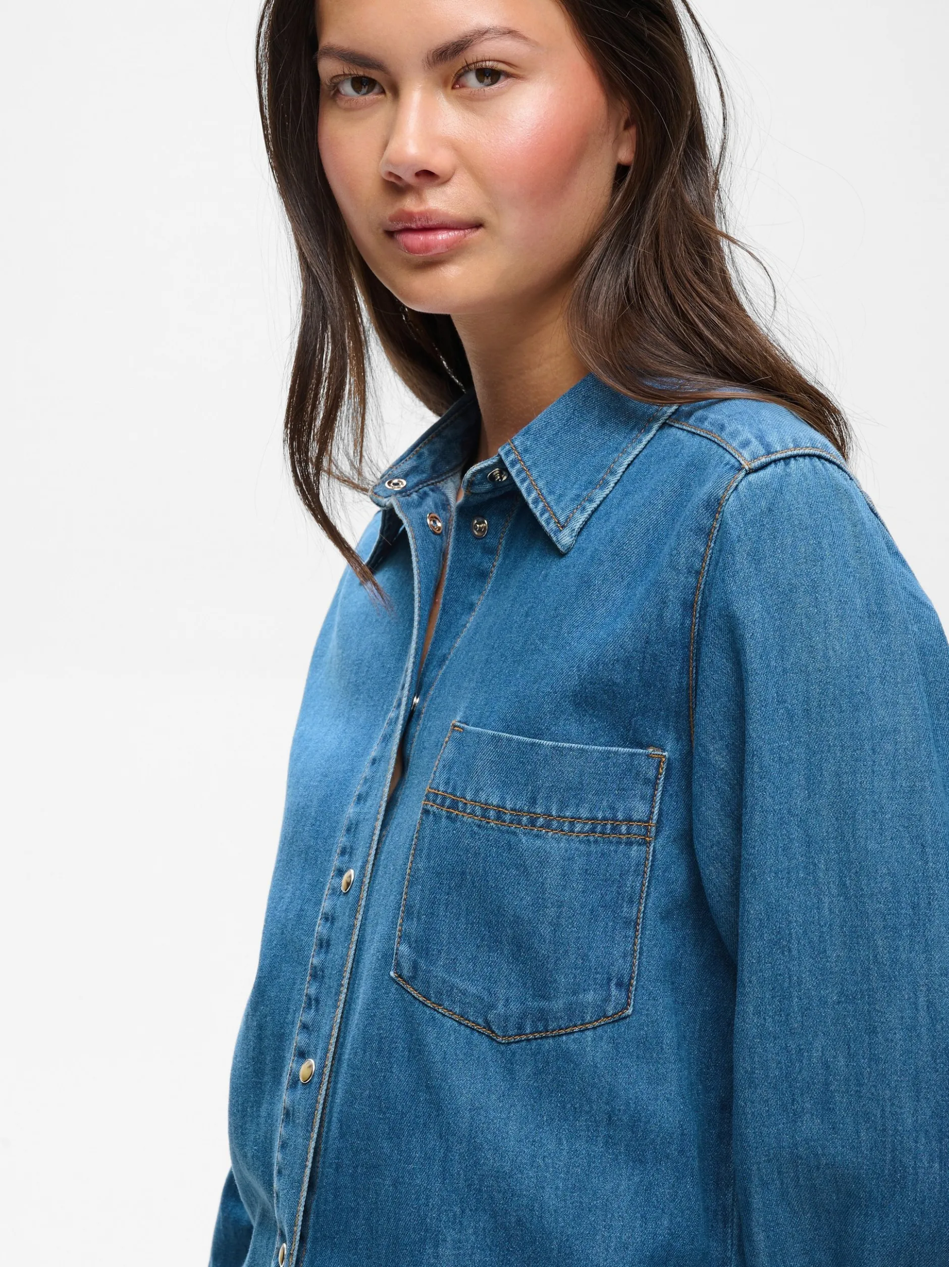 Inwear Damen Jeanshemd GLENNIW in medium stone denim